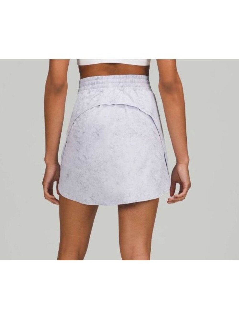 Lululemon Hotty Hot High-Rise Skirt  4 *Long Gravel Dust Pastel Blue Swift Pocke